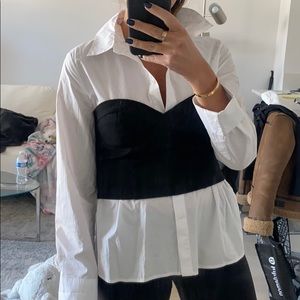 Blouse with tube top! One piece